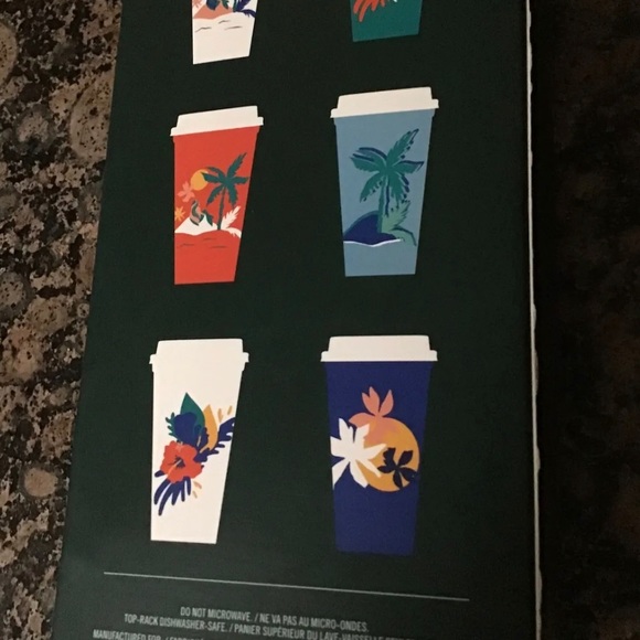NEW, Starbucks 2020 Summer Color Changing Hot Cups! 6 Pack 16-oz W/ LIDS - Picture 3 of 3